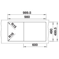 Кухонна мийка Blanco ETAGON XL 6 S-F 528100 чорний