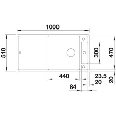 Кухонна мийка Blanco AXIA III XL 6S (523511) темна скеля