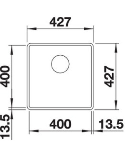 Кухонна мийка Blanco SUBLINE 400-F (523495) темна скеля