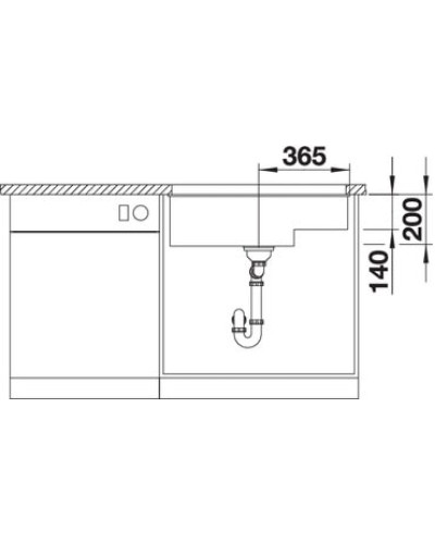 Кухонна мийка Blanco SUBLINE 700-U Level (523545) сірий беж