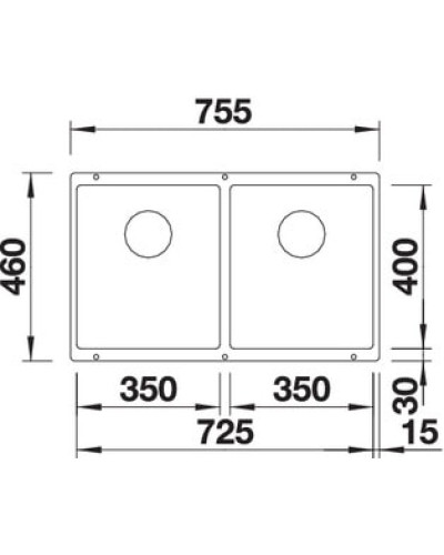 Кухонна мийка Blanco SUBLINE 350/350-U (523578) білий