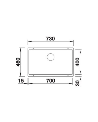 Кухонна мийка Blanco SUBLINE 700-U (523451) кава