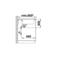 Кухонна мийка Blanco DELTA II (523657) темна скеля