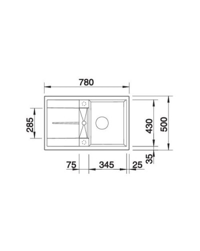 Кухонна мийка Blanco METRA 45S (517345) сірий беж