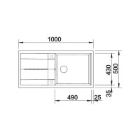 Кухонна мийка Blanco METRA XL 6S (518881) темна скеля