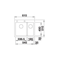 Кухонна мийка Blanco PLEON 6 Split (521693) білий