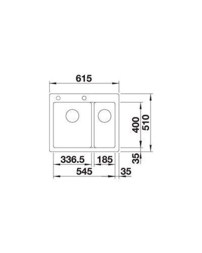 Кухонна мийка Blanco PLEON 6 Split (521693) білий