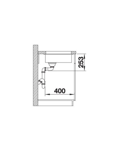 Кухонна мийка Blanco SUBLINE 160-U (523397) темна скеля