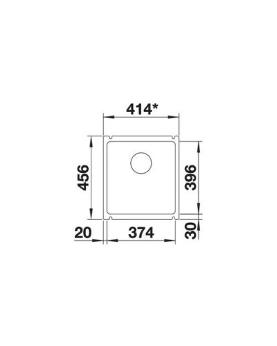 Кухонна мийка Blanco SUBLINE 375-U (523731) базальт