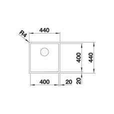 Кухонна мийка Blanco ZEROX 400-U (521558)