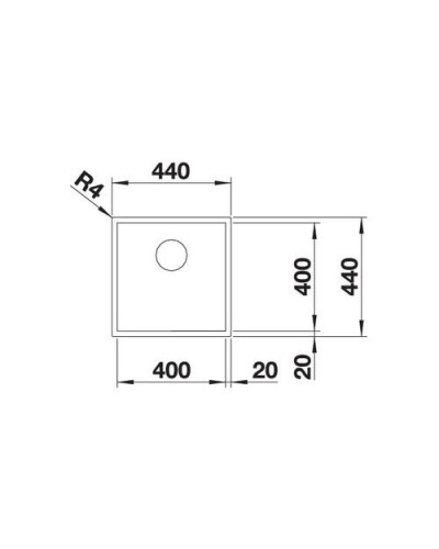 Кухонна мийка Blanco ZEROX 400-U (521558)