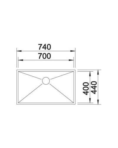 Кухонна мийка Blanco ZEROX 700-U (521593)