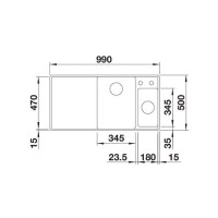 Кухонна мийка Blanco AXIA III 6S-F (523494) кава