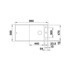Кухонна мийка Blanco AXIA III XL 6S-F (523527) темна скеля