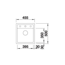 Кухонна мийка Blanco DALAGO 45-F (518847) темна скеля