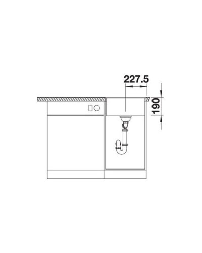 Кухонна мийка Blanco DALAGO 45-F (518847) темна скеля