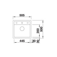 Кухонна мийка Blanco DALAGO 5-F (518530) антрацит