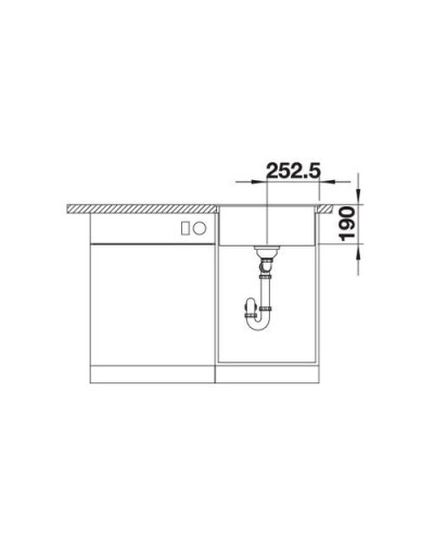 Кухонна мийка Blanco DALAGO 5-F (518849) темна скеля