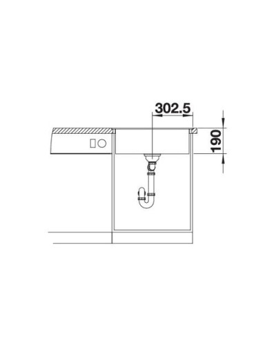 Кухонна мийка Blanco DALAGO 6-F (518851) темна скеля