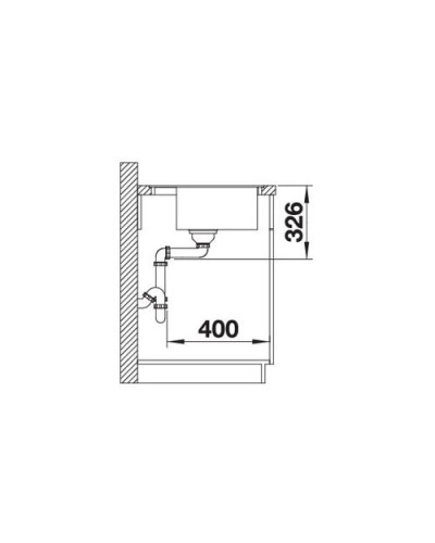 Кухонна мийка Blanco DALAGO 6-F (518851) темна скеля