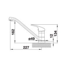 Кухонний змішувач Blanco DARAS-F (521751) хром