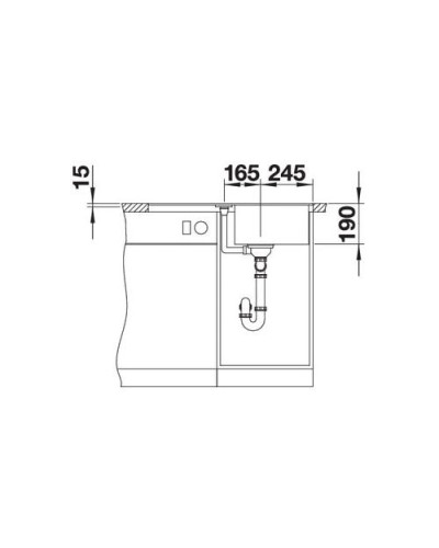 Кухонна мийка Blanco METRA 45 S-F (519083) білий