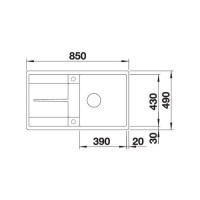 Кухонна мийка Blanco METRA 5 S-F (519104) кава