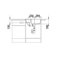 Кухонна мийка Blanco METRA 6 (518874) темна скеля