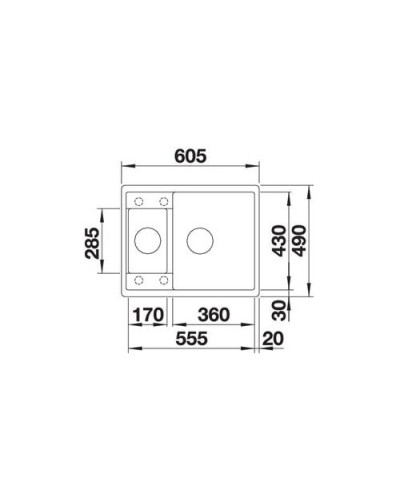 Кухонна мийка Blanco METRA 6-F (519134) антрацит