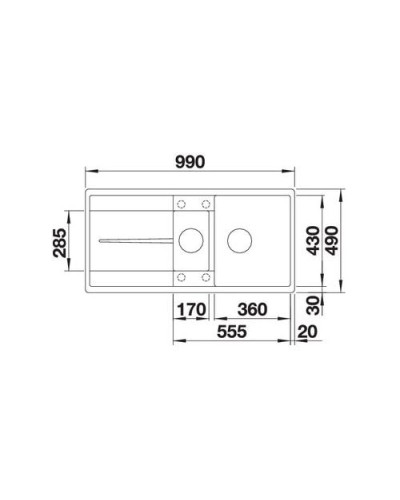 Кухонна мийка Blanco METRA 6 S-F (519113) антрацит