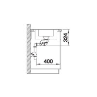 Кухонна мийка Blanco METRA 6 S-F (519118) темна скеля