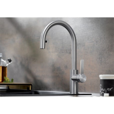 Кухонний змішувач Blanco CANDOR-S (523121) матова нержавіюча сталь