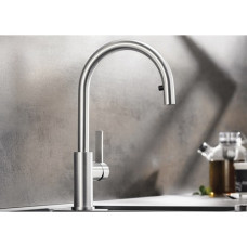 Кухонний змішувач Blanco CANDOR-S (523121) матова нержавіюча сталь