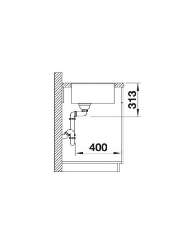 Кухонна мийка Blanco SUBLINE 320-F (523419) білий