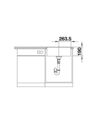 Кухонна мийка Blanco SUBLINE 500-F (523537) кава