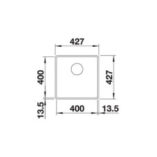 Кухонна мийка Blanco SUBLINE 400-F (523475) антрацит