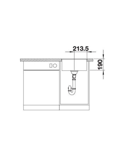 Кухонна мийка Blanco SUBLINE 400-F (523475) антрацит