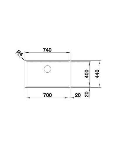 Кухонна мийка Blanco ZEROX 700-IF Durinox (523099)