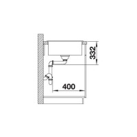 Кухонна мийка Blanco ZIA 45S compact (524730) кава