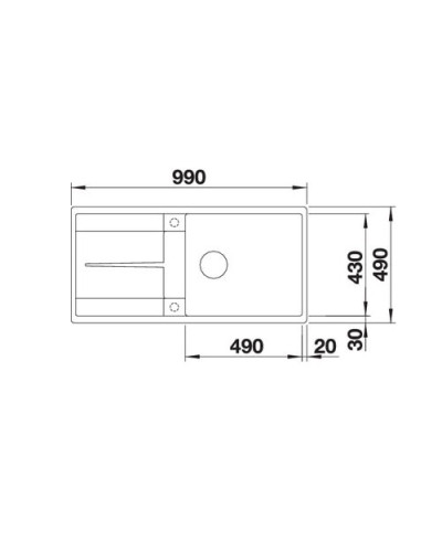 Кухонна мийка Blanco METRA XL 6 S-F (516522) білий