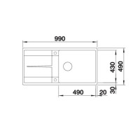 Кухонна мийка Blanco METRA XL 6 S-F (519150) антрацит
