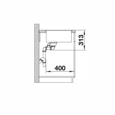 Кухонна мийка Blanco SUBLINE 340/160-F (523573) кава