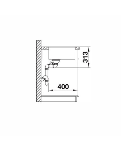 Кухонна мийка Blanco SUBLINE 340/160-F (523573) кава