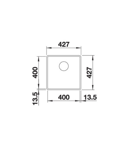 Кухонна мийка Blanco SUBLINE 400-F (523499) кава