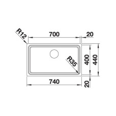 Кухонна мийка Blanco ETAGON 700-U (524270)