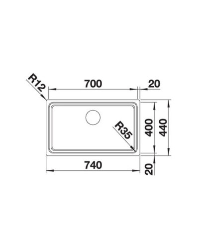 Кухонна мийка Blanco ETAGON 700-U (524270)