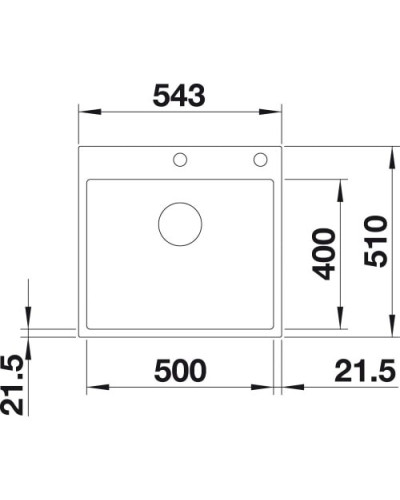 Кухонна мийка Blanco SUBLINE 500-IF/A SteelFrame (524111) антрацит / нержавіюча сталь