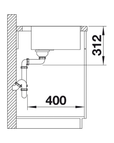 Кухонна мийка Blanco SUBLINE 500-IF/A SteelFrame (524111) антрацит / нержавіюча сталь