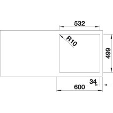 Кухонна мийка Blanco SUBLINE 500-IF/A SteelFrame (524111) антрацит / нержавіюча сталь