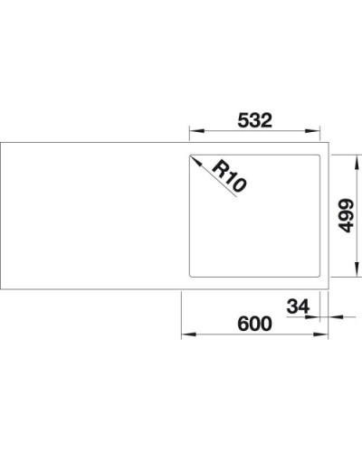 Кухонна мийка Blanco SUBLINE 500-IF/A SteelFrame (524111) антрацит / нержавіюча сталь